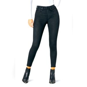 Wrangler Wriggler high waist ankle skinny jeans (black coated) Size 26 length 28